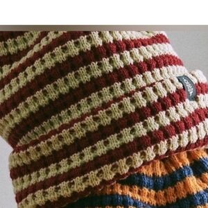 Free people Stripe It Up Cool Down Beanie. NWT. Mint chocolate